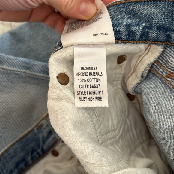 Agolde Riley High Rise Straight Crop Jeans 26 - Picture 10 of 13